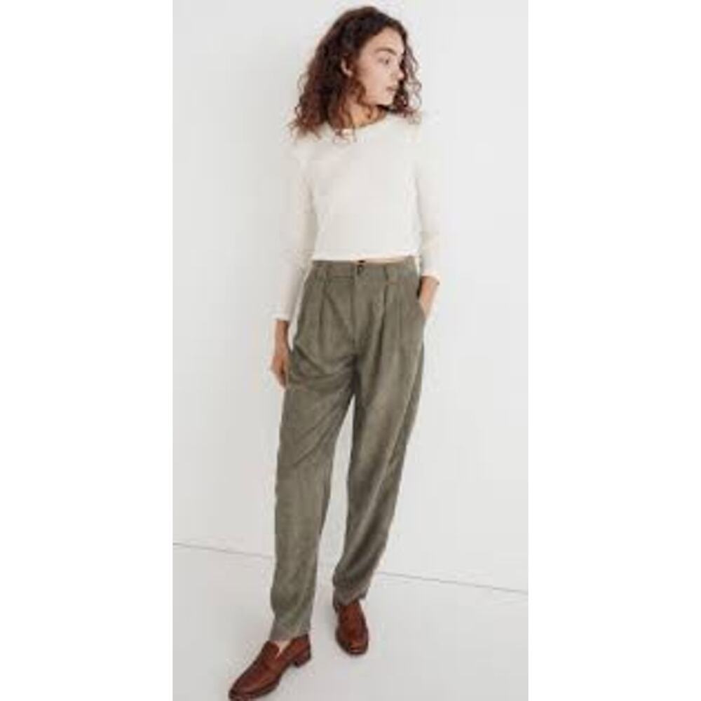 Madewell Corduroy High-Rise Tapered Pants